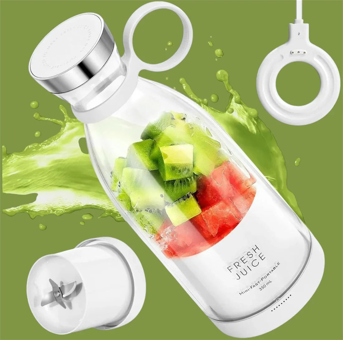 Blending fresh fruit