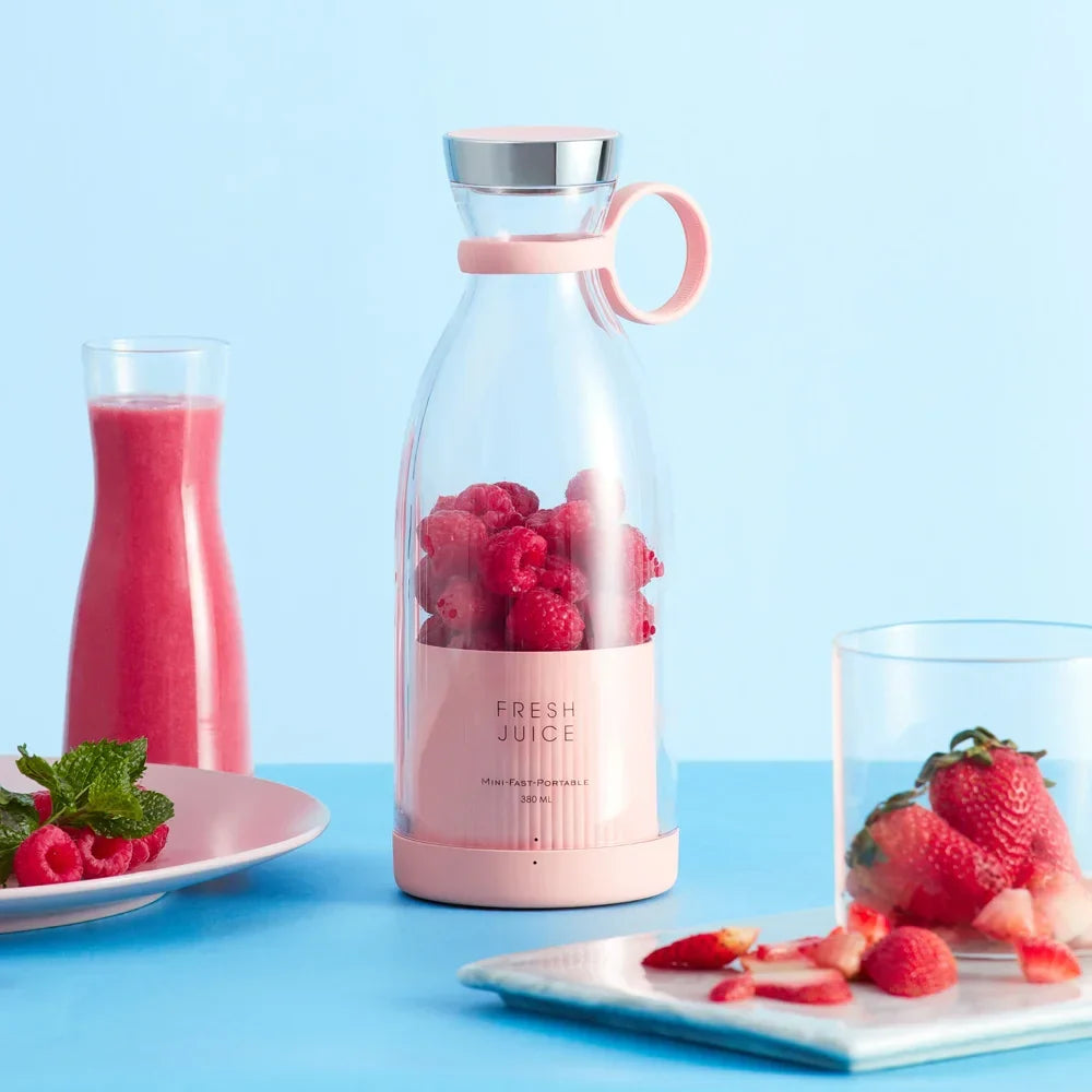 Fable Juice blender and strawberries