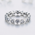 Heart Pavé Ring — Genuine 925 Silver